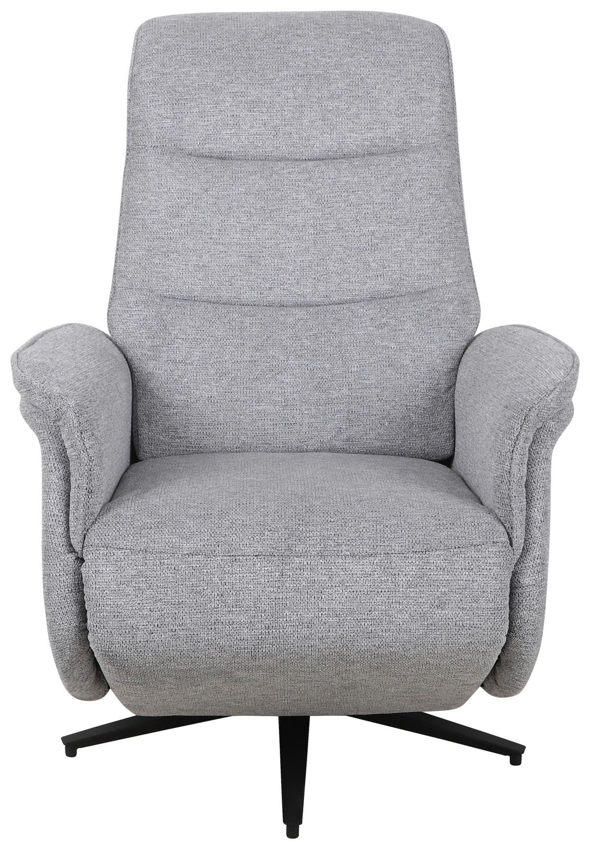 RELAXSESSEL Webstoff    - Schwarz/Grau, KONVENTIONELL, Textil/Metall (71/108-73/89-162cm) - Cantus
