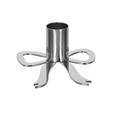 KERZENHALTER - Silberfarben, Natur, Metall (8,2/4/9cm) - Ambia Home