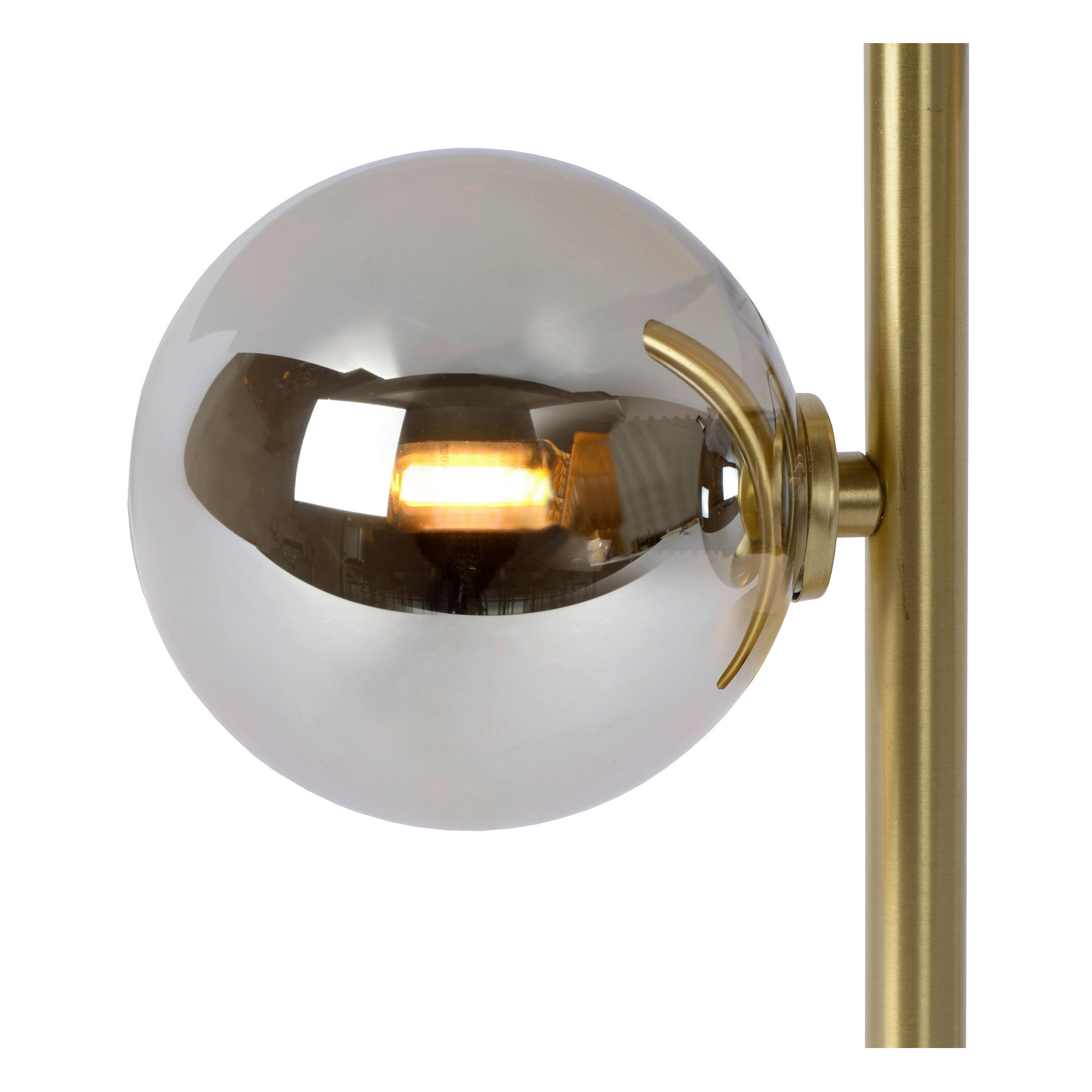 Thumbnail - Lucide Tischleuchte Tycho, Messing, Glas, 23.5x43x15 cm, RoHS, Reach, Schnurschalter, Lampen & Leuchten, Innenbeleuchtun...