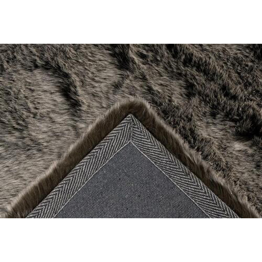 Thumbnail - Kayoom Fellteppich, Braun, Olivgrün, Textil, 120x170 cm, pflegeleicht, Teppiche & Böden, Teppiche, Naturteppiche