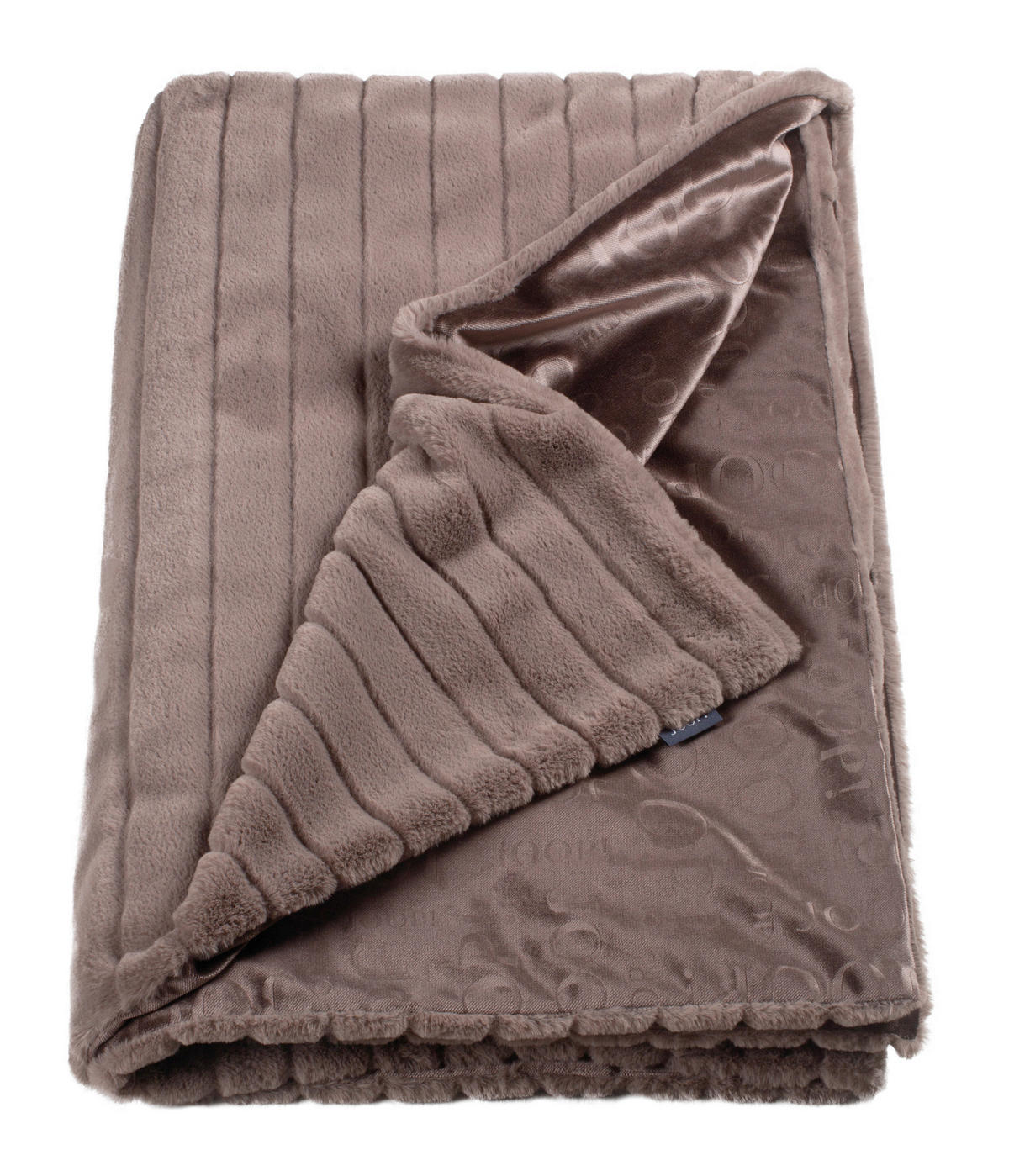 FELLDECKE Glam 130/170 cm  - Fango/Schlammfarben, Basics, Textil (130/170cm) - Joop!
