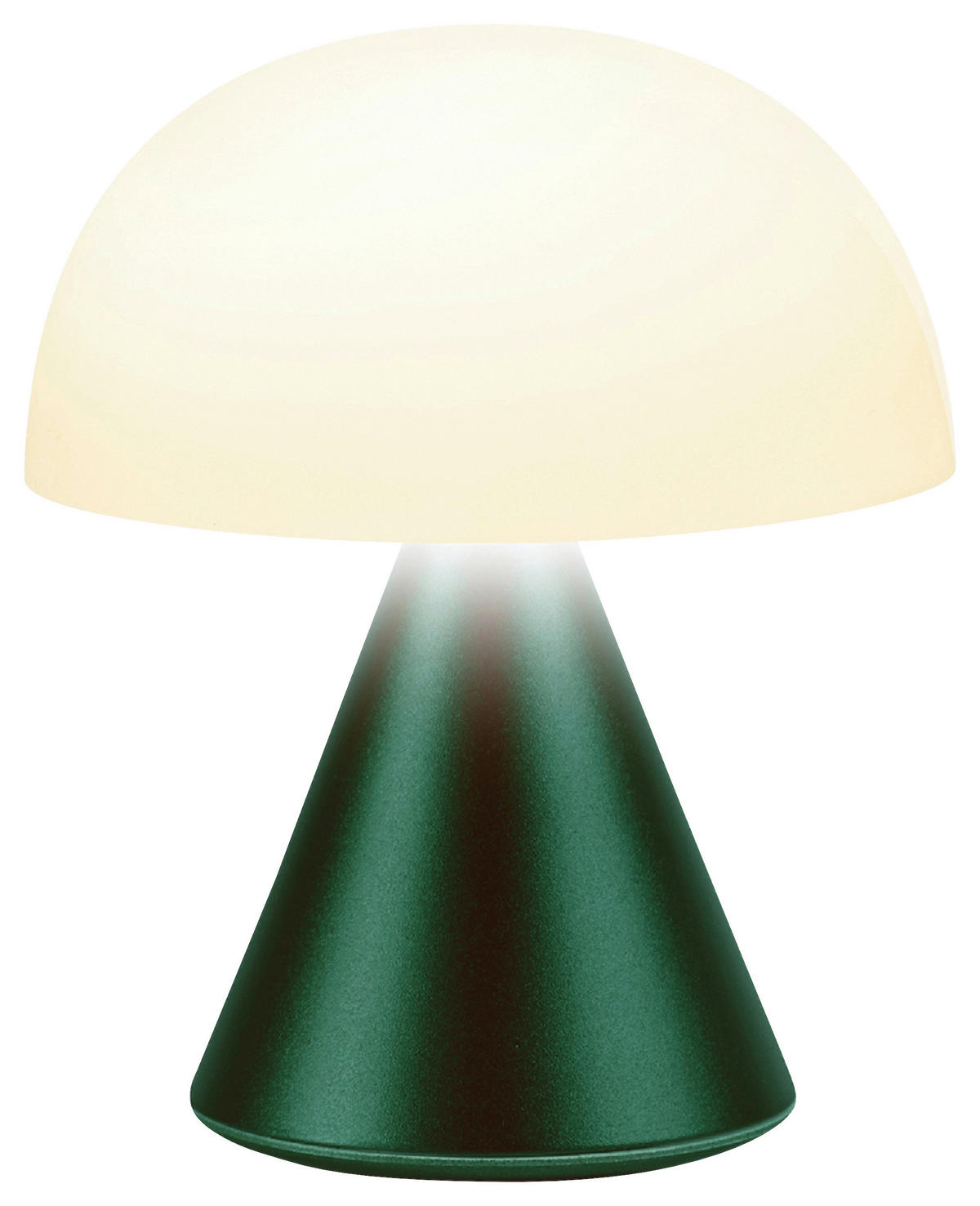 AKKU-TISCHLEUCHTE 7/8,3/7 cm   - Dunkelgrün, Design, Kunststoff/Metall (7/8,3/7cm)