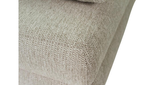 SCHLAFSOFA Lia in Webstoff Graubraun  - Graubraun/Schwarz, Design, Textil/Metall (197/84/92,5cm) - Hom`in