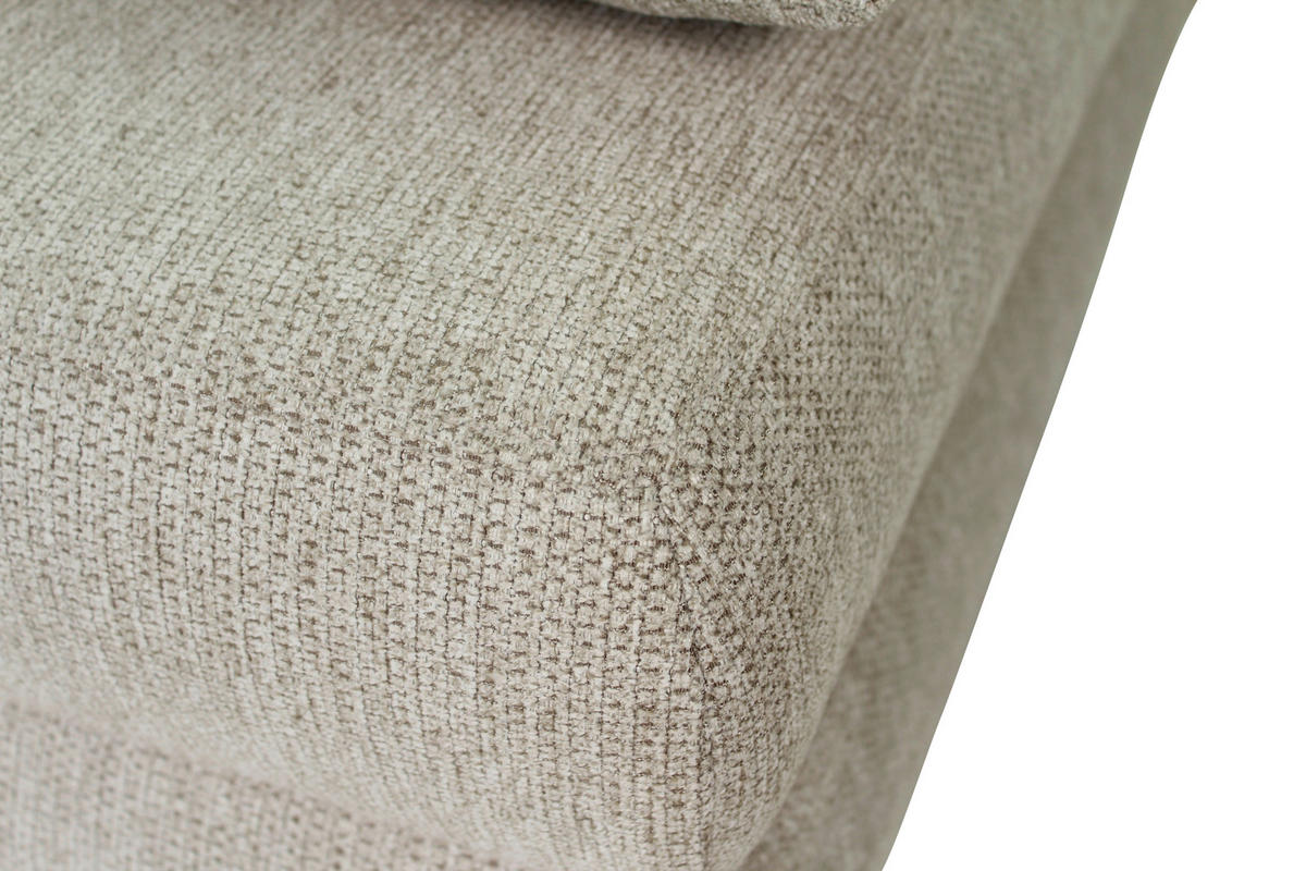 SCHLAFSOFA Webstoff Taupe  - Taupe/Schwarz, Design, Textil/Metall (197/84/92,5cm) - home24