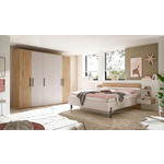 SCHLAFZIMMER Eichefarben, Kaschmir  - Kaschmir/Eichefarben, Design, Holzwerkstoff (180/200cm) - Xora