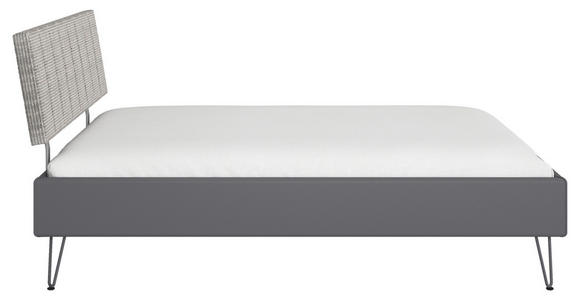 BETT 140/200 cm  in Grau  - Grau, Design, Holzwerkstoff/Textil (140/200cm) - Carryhome