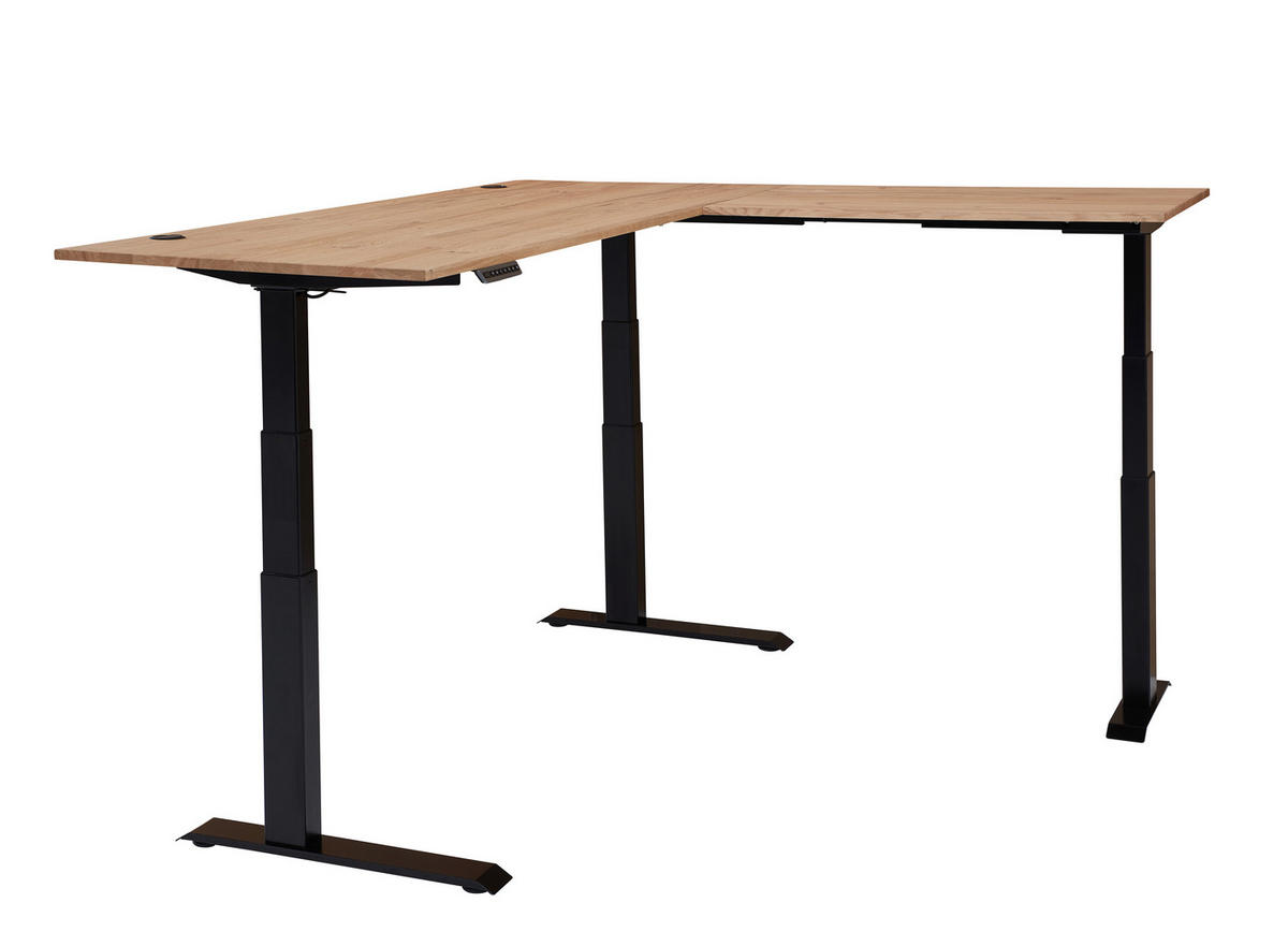 ECKSCHREIBTISCH 185/177/64-129 cm  in Eiche Artisan  - Eiche Artisan, MODERN, Holzwerkstoff (185/177/64-129cm) - MID.YOU