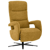 RELAXSESSEL in Textil Goldfarben, Currygelb  - Currygelb/Goldfarben, Design, Textil/Metall (71/112/83-176cm) - Beldomo Style