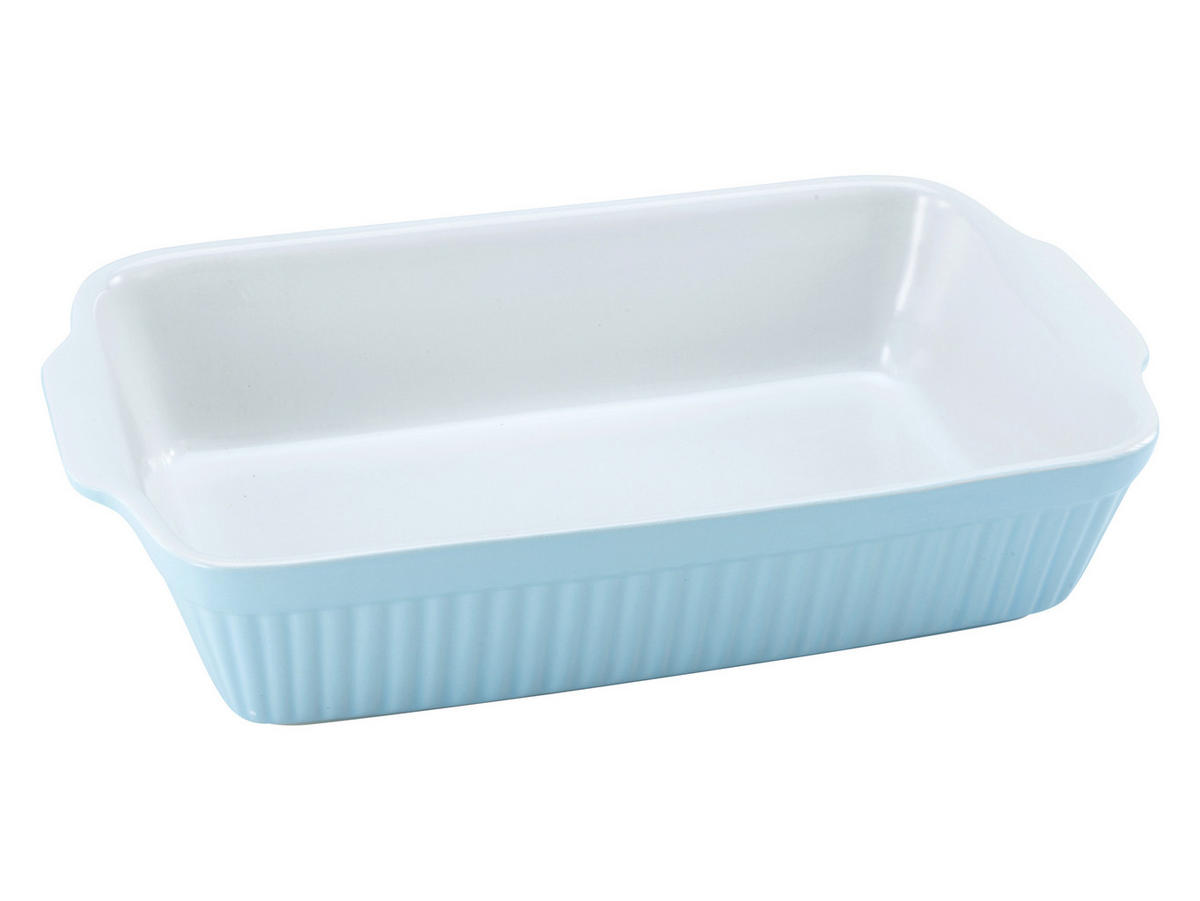 AUFLAUFFORM Keramik Steinzeug  - Blau, KONVENTIONELL, Keramik (30/20/7,5cm) - Creatable