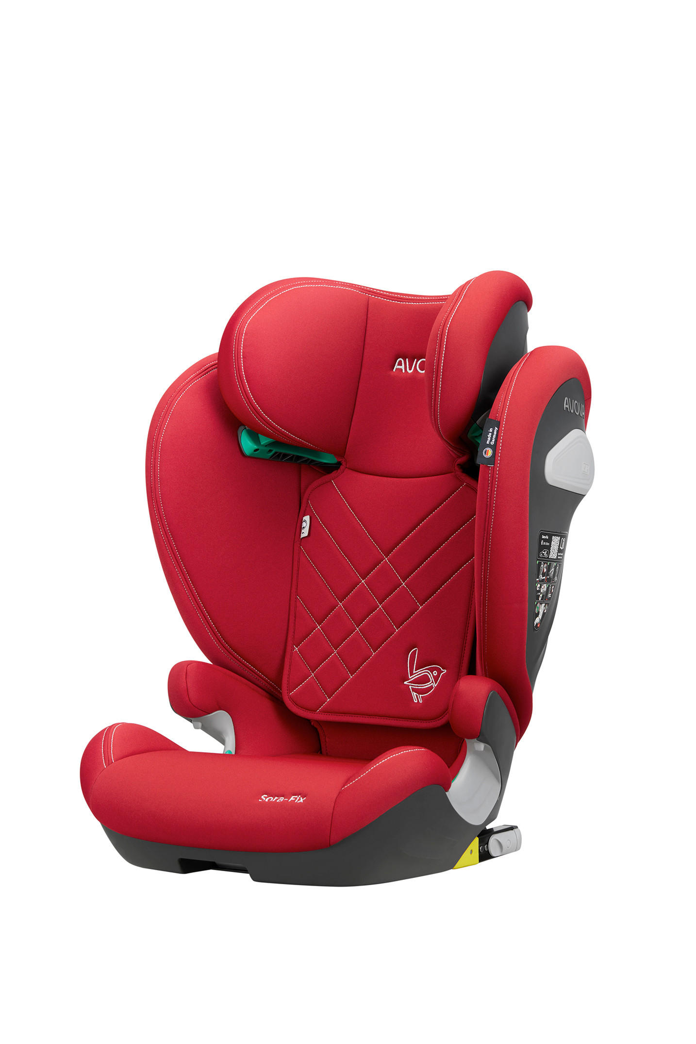KINDERAUTOSITZ Sora Fix  - Rot, Basics, Kunststoff/Textil (52/41,5/63 - 83cm) - AVOVA