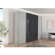 SCHWEBETÜRENSCHRANK 271/223/68 cm 4-türig Grau  - Chromfarben/Grau, KONVENTIONELL, Glas/Holzwerkstoff (271/223/68cm) - Novel