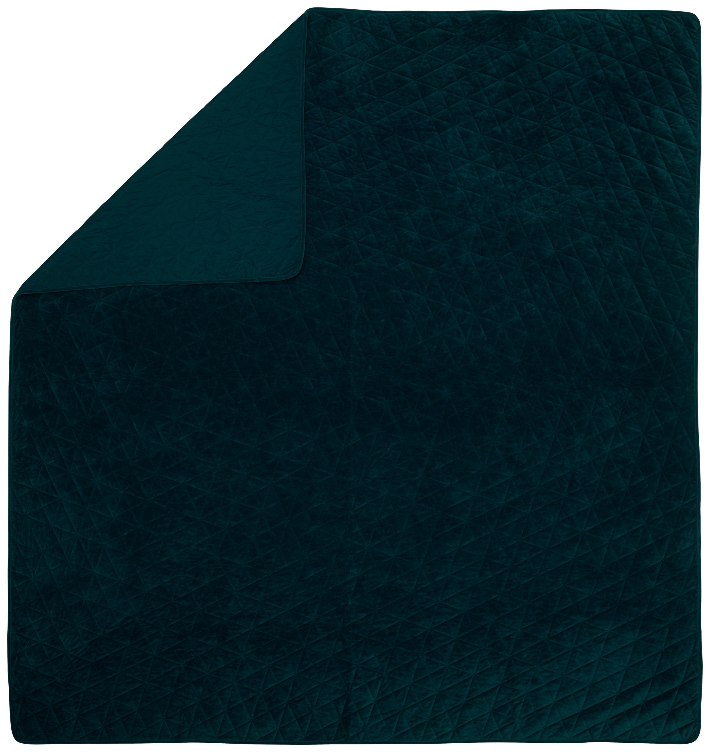 PŘEHOZ NA POSTEL, polyester, 220/240 cm - petrolej, Design, textil (220/240cm) - Novel