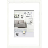 RÁM NA OBRAZY, 1 foto 21 cm x 29,7 cm - bílá, Basics, plast (23/32/2,5cm)