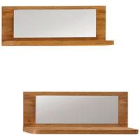 WANDBOARDSET 2-teilig Eichefarben  - Eichefarben, MODERN, Glas/Holzwerkstoff (70/26/24cm) - Xora
