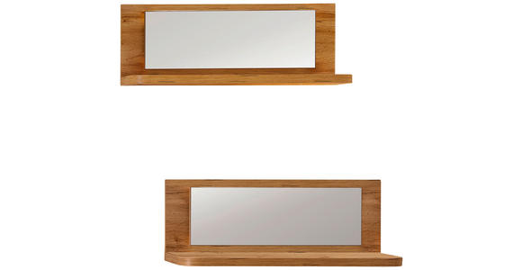 WANDBOARDSET 2-teilig Glas, Holzwerkstoff Eichefarben  - Eichefarben, MODERN, Glas/Holzwerkstoff (70/26/24cm) - Xora