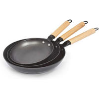 PFANNENSET Qulinart by Brandt Gusseisen 3-teilig  - Schwarz, Basics, Metall