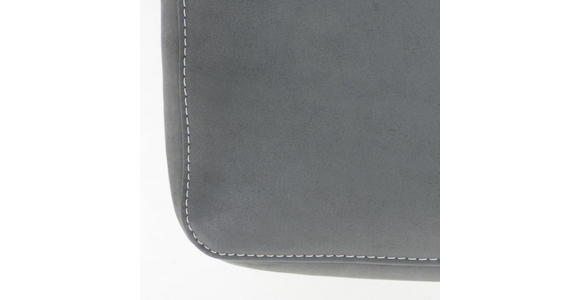 2,5-SITZER Grau, Weiß Echtleder  - Hellgrau/Weiß, Design, Leder/Metall (226/79-97/85-120cm) - Ambiente