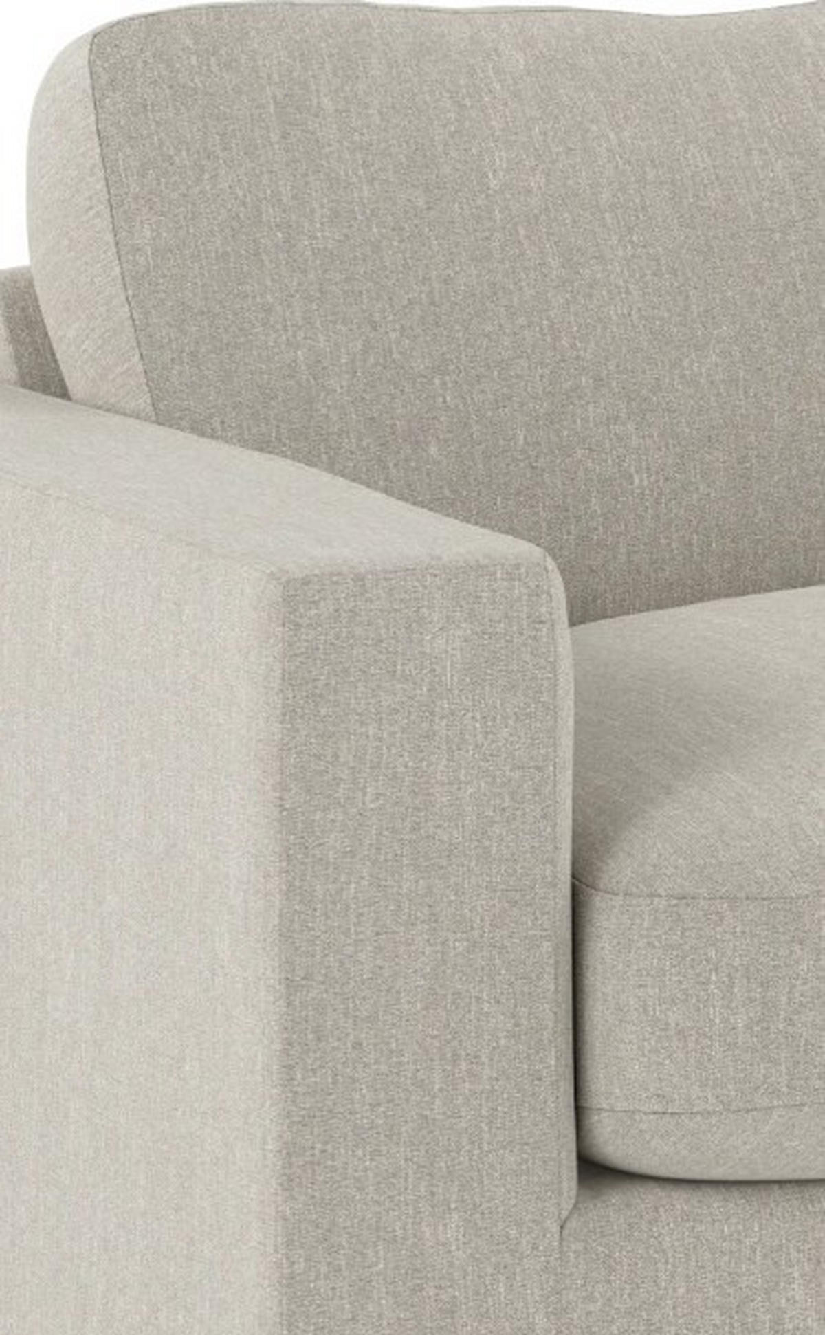 4-SITS SOFFA i sandfärgad  - sandfärgad/svart, Klassisk, metall/trä (271/80/114cm) - Rowico