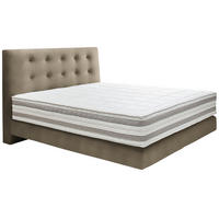BOXSPRINGBETT 200/200 cm  in Schlammfarben  - Schlammfarben, KONVENTIONELL, Holz/Textil (200/200cm) - Dieter Knoll