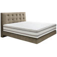 BOXSPRINGBETT 180/200 cm  in Schlammfarben  - Schlammfarben, KONVENTIONELL, Holz/Textil (180/200cm) - Dieter Knoll