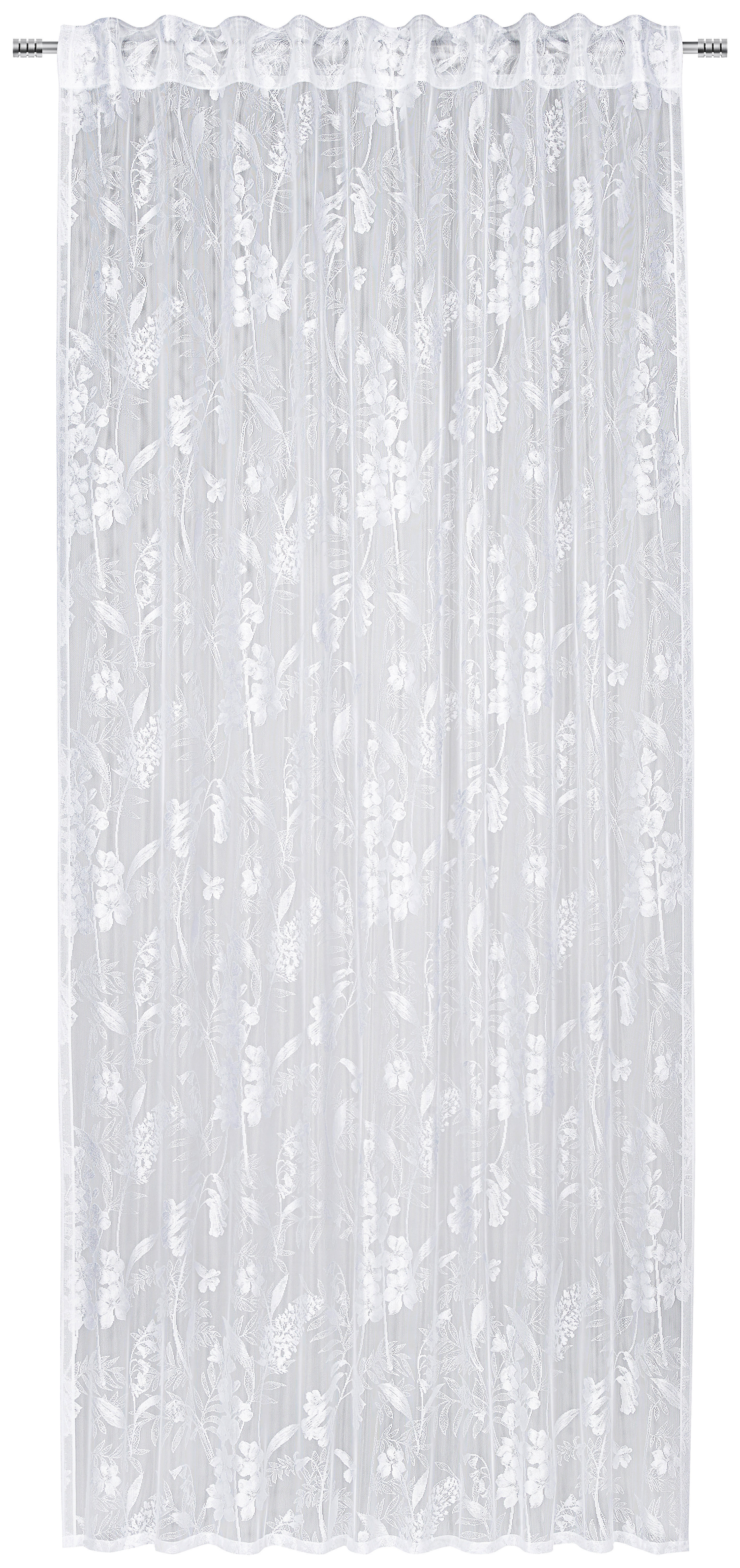 FERTIGVORHANG CANDELLI 140/245 cm   - Weiß, Basics, Textil (140/245cm) - Esposa