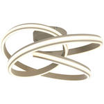 DECKENLEUCHTE    48/52/23 cm  - Sandfarben/Weiß, Trend, Kunststoff/Metall (48/52/23cm) - Novel