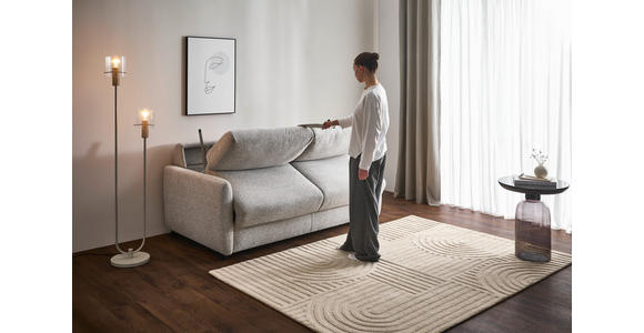 SCHLAFSOFA Chenille Anthrazit  - Anthrazit/Schwarz, Design, Textil (184/91/99cm) - Xora