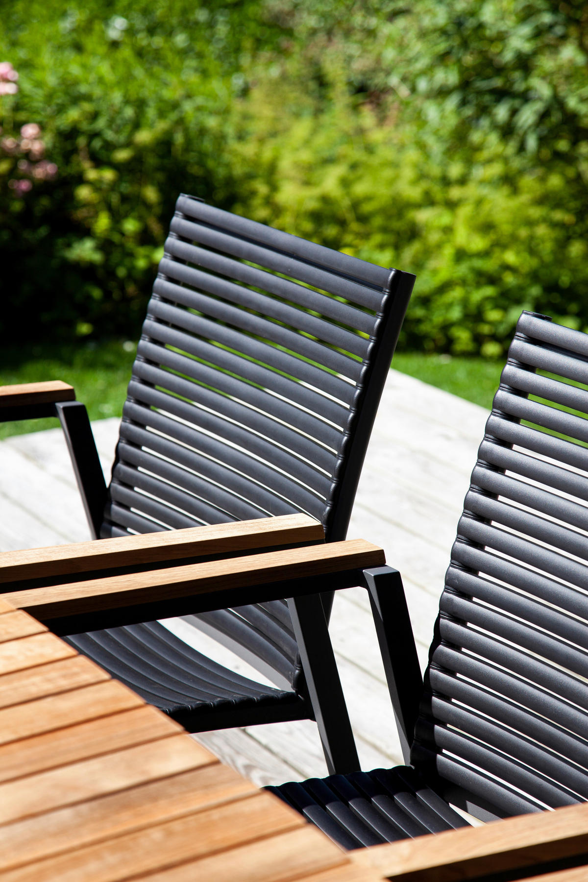 GARTENTISCH 167,5/100/74 cm  - Anthrazit/Teakfarben, KONVENTIONELL, Holz/Metall (167,5/100/74cm) - Gardenson