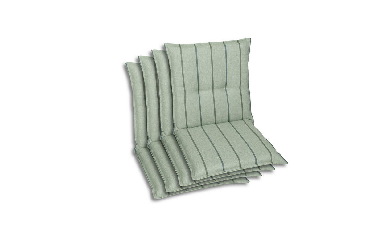 SESSELAUFLAGENSET Streifen  - Hellgrün, Basics, Textil (50/7/100cm)