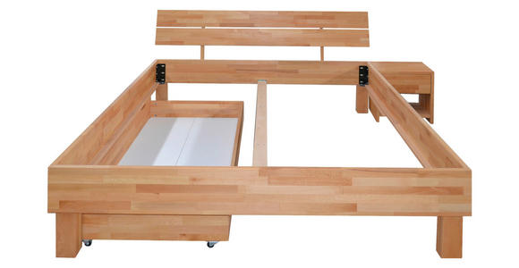 BETT 160/200 cm  in Buchefarben  - Buchefarben, Natur, Holz (160/200cm) - Carryhome
