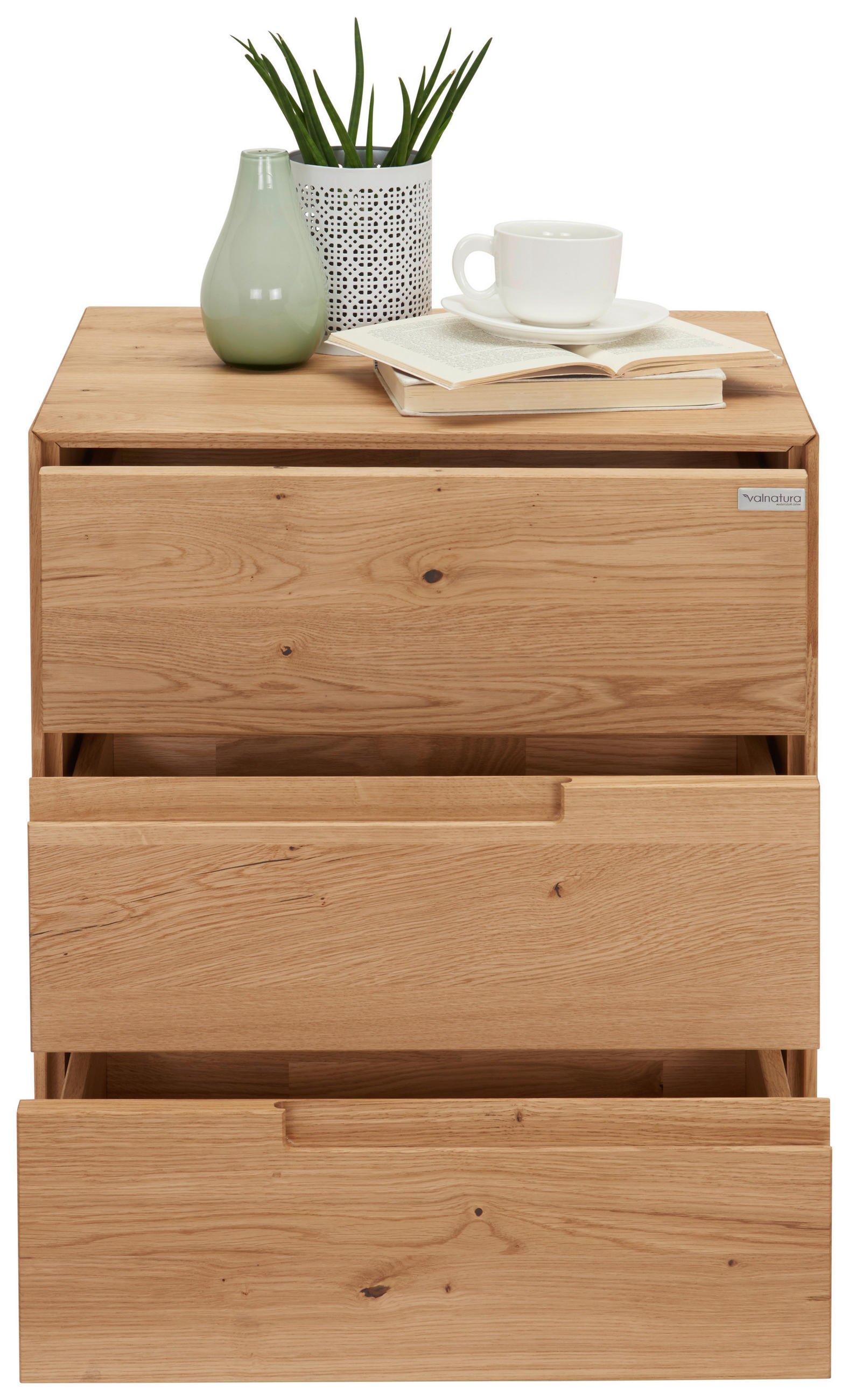 NACHTKÄSTCHEN in massiv Wildeiche Eichefarben  - Eichefarben, Natur, Holz (50/58/40cm) - Valnatura