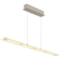 LED-HÄNGELEUCHTE Novak 115/9/150 cm  - Sandfarben/Klar, Design, Glas/Kunststoff (115/9/150cm) - Globo