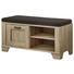 GARDEROBENBANK - Eichefarben/Braun, LIFESTYLE, Holzwerkstoff/Metall (100/52/41cm) - Landscape GARDEROBENBANK - Eichefarben/Braun, LIFESTYLE, Holzwerkstoff/Metall (100/52/41cm) - Landscape