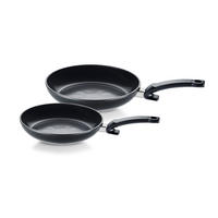 PFANNENSET CERATAL® CLASSIC Aluminium 2-teilig  - Schwarz, Basics, Metall (24+28cm) - Fissler