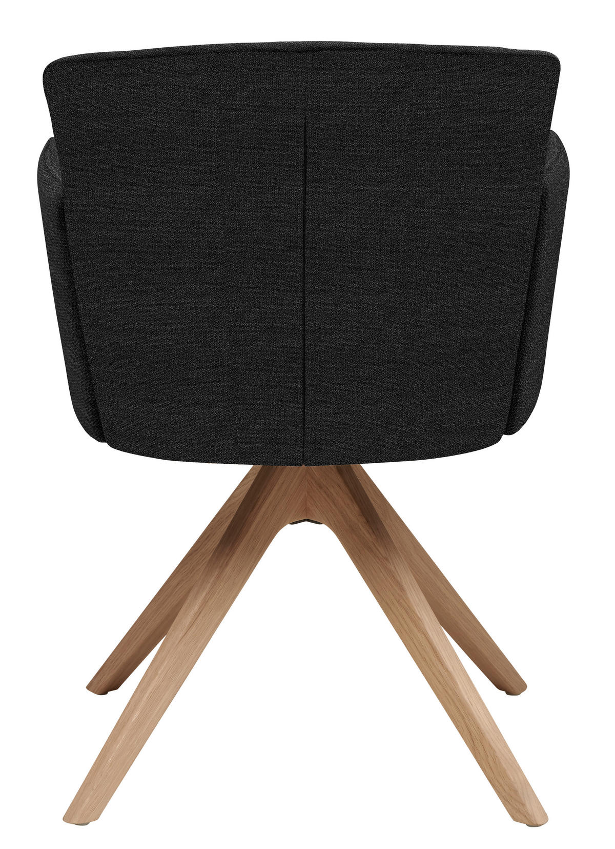 ARMLEHNSTUHL Struktur  - Wildeiche/Anthrazit, Design, Holz/Textil (58/83/62cm) - Venjakob