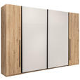 DREHTÜRENSCHRANK  in Kaschmir, Eiche Artisan  - Kaschmir/Schwarz, KONVENTIONELL, Holzwerkstoff/Metall (312,4/226,5/61,5cm) - Carryhome