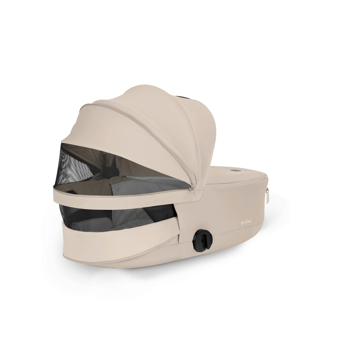 KOMBIKINDERWAGEN  PRIAM Comfort Matt Black  Cozy Beige  - Beige/Schwarz, Basics, Kunststoff/Textil (83-92/60cm) - cybex PLATINUM