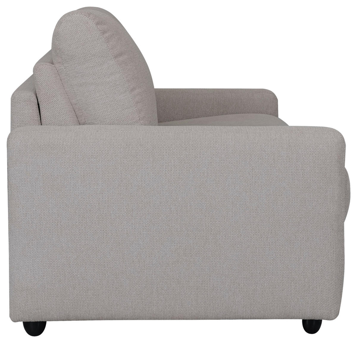 SCHLAFSOFA Webstoff Beige  - Beige/Schwarz, KONVENTIONELL, Kunststoff/Textil (191/90/100cm) - Livetastic