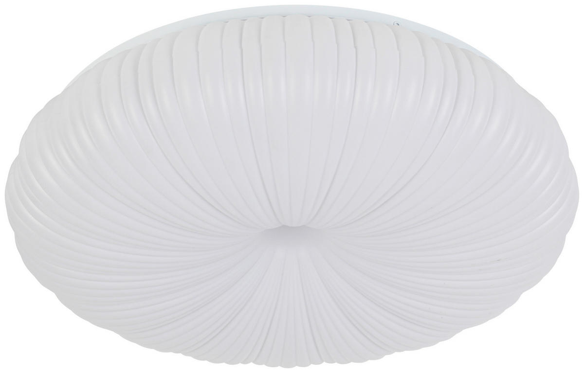 DECKENLEUCHTE  52/10 cm    - Weiß, Design, Kunststoff/Metall (52/10cm) - Collet's Monde