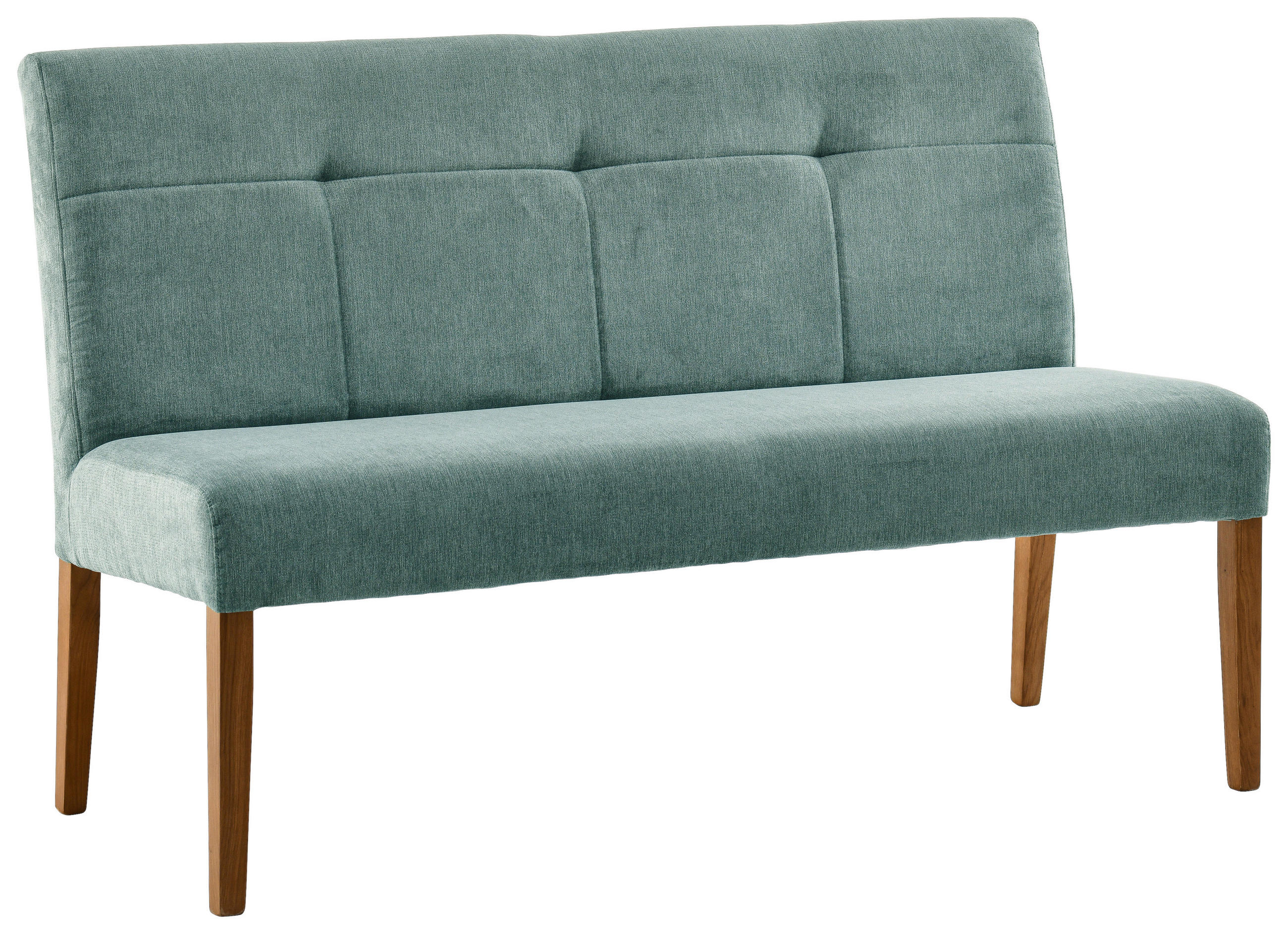 SITZBANK in Holz, Textil Eichefarben, Mintgrün  - Eichefarben/Mintgrün, KONVENTIONELL, Holz/Textil (137/92/66cm) - Cantus