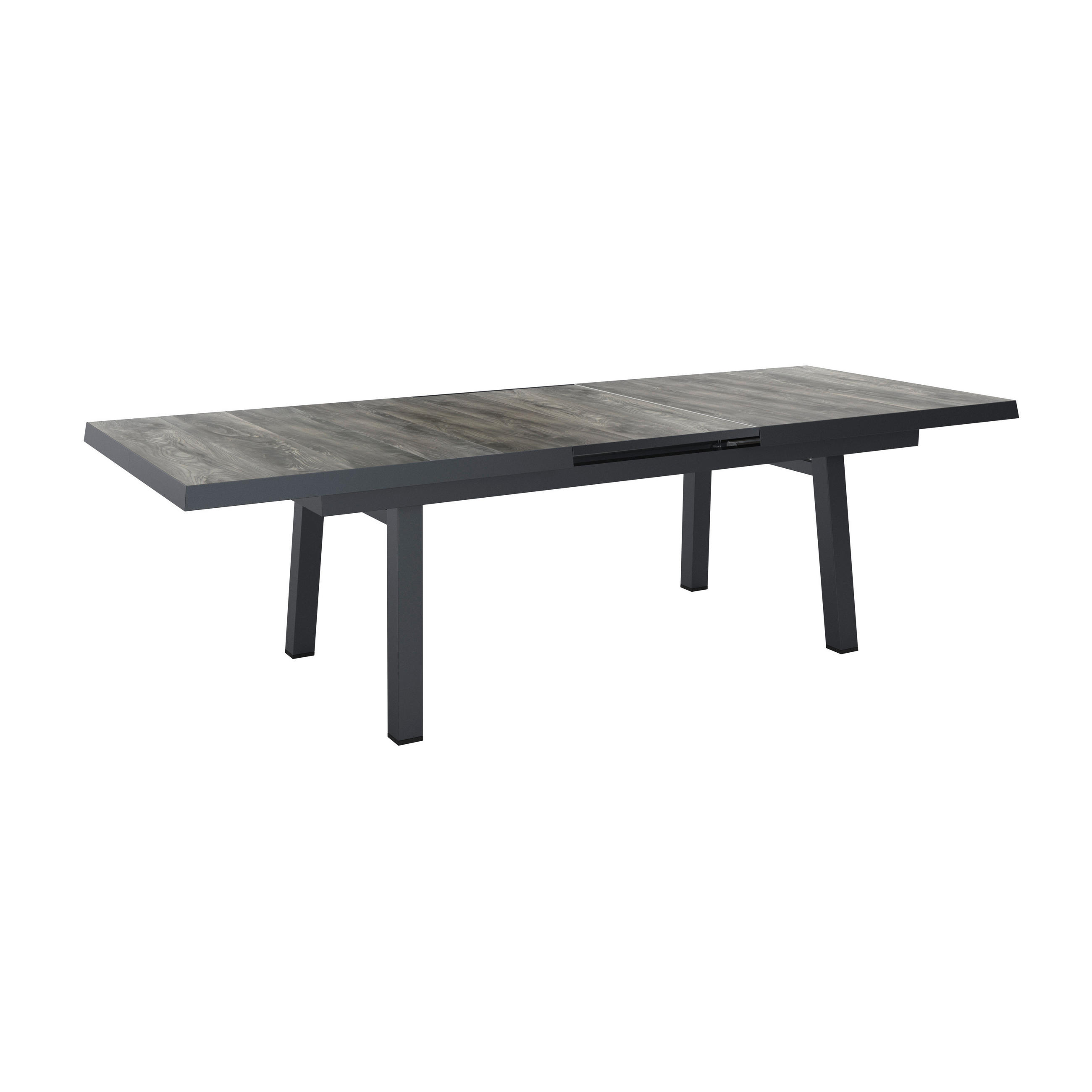 AUSZIEHTISCH Anthrazit, Grau rechteckig  ausziehbar  - Anthrazit/Grau, Design, Keramik/Metall (160-210/100/77cm) - Ambia Garden