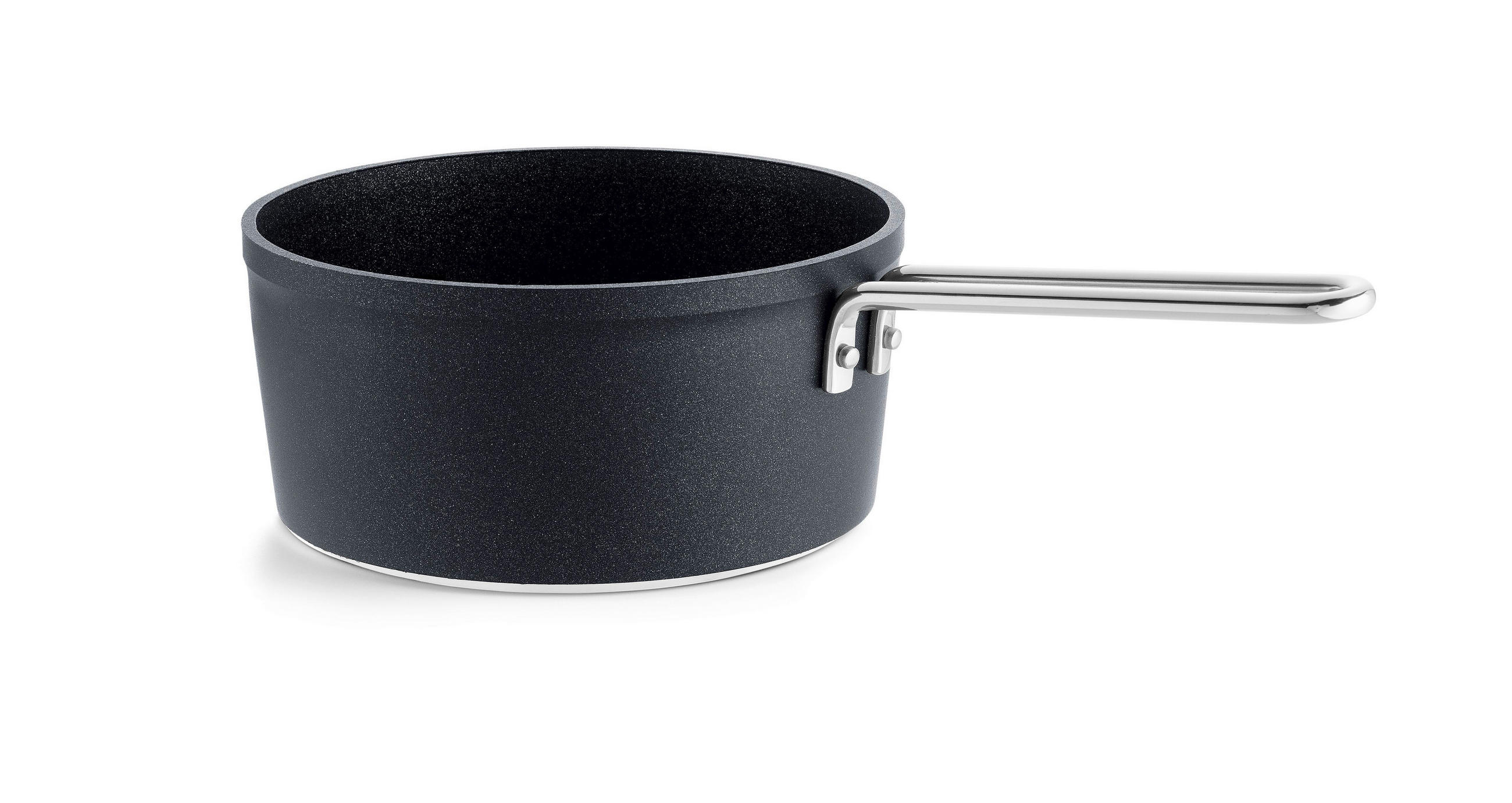 STIELKASSEROLLE Adamant 2 L  - Schwarz, Basics, Metall (18cm) - Fissler