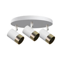 STRAHLER Tobi 32/14/14 cm  - Goldfarben/Weiß, Design, Metall (32/14/14cm)