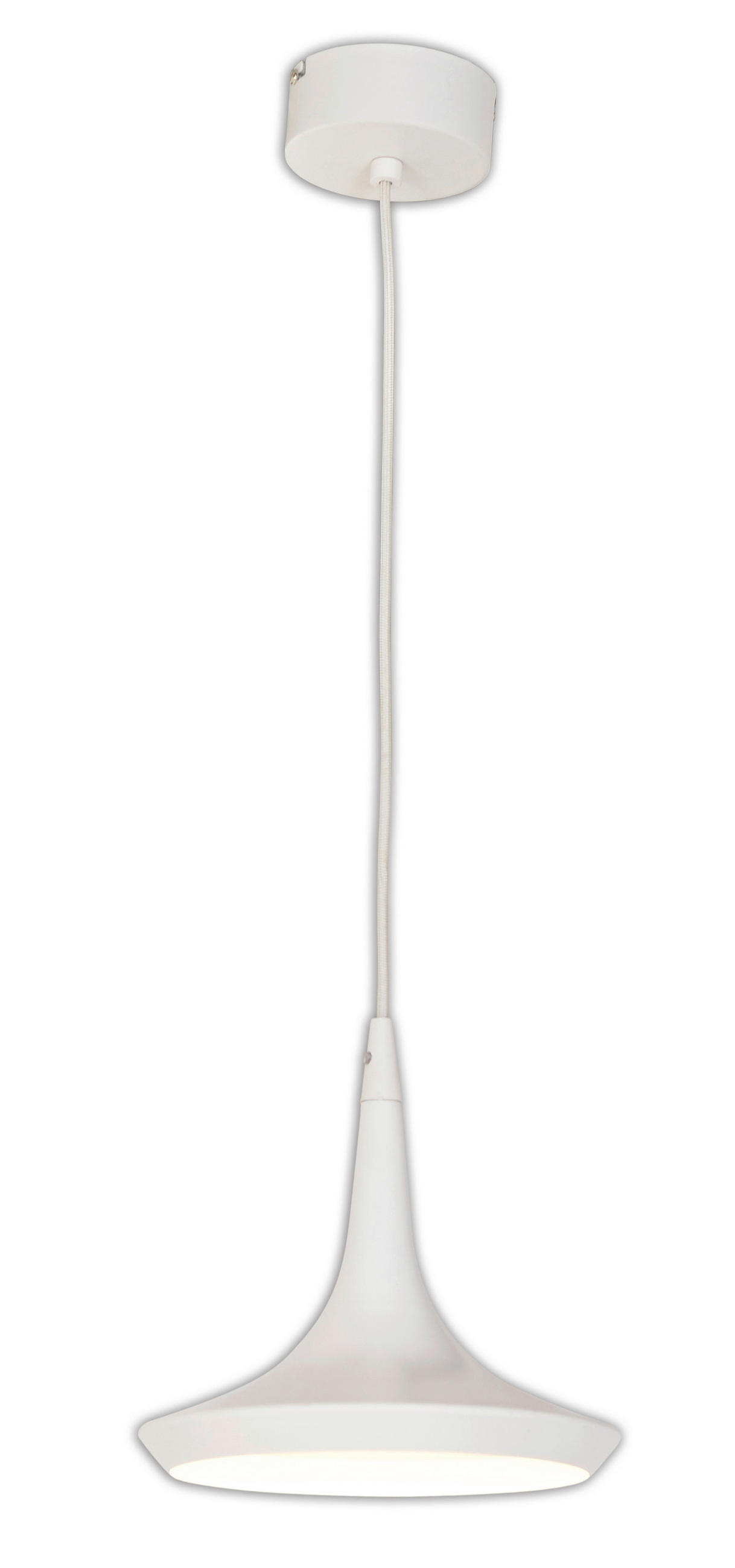 LED-HÄNGELEUCHTE Oslo 22/150 cm   - Weiß, Design, Metall (22/150cm) - Näve