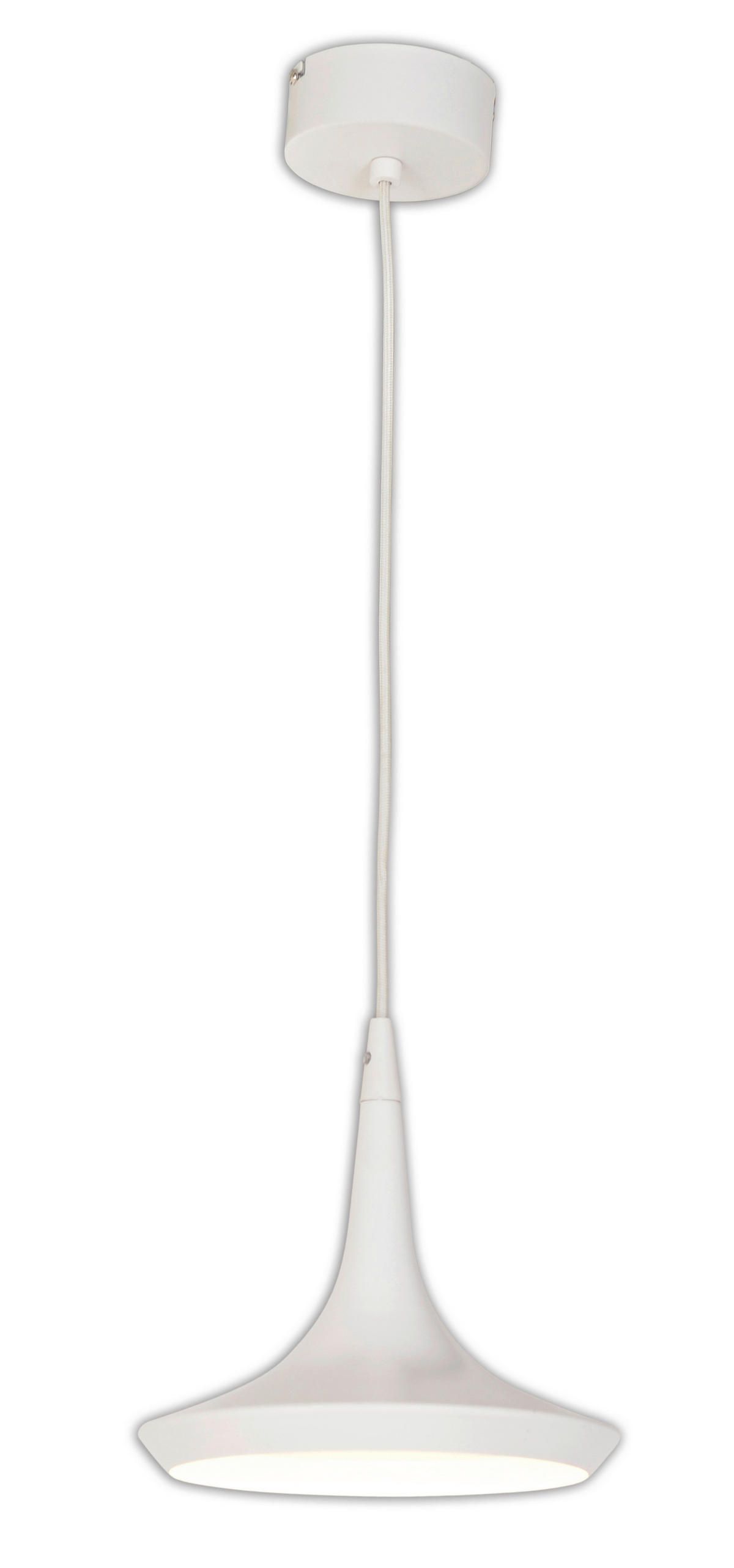 LED-HÄNGELEUCHTE Oslo 22/150 cm   - Weiß, Design, Metall (22/150cm) - Näve