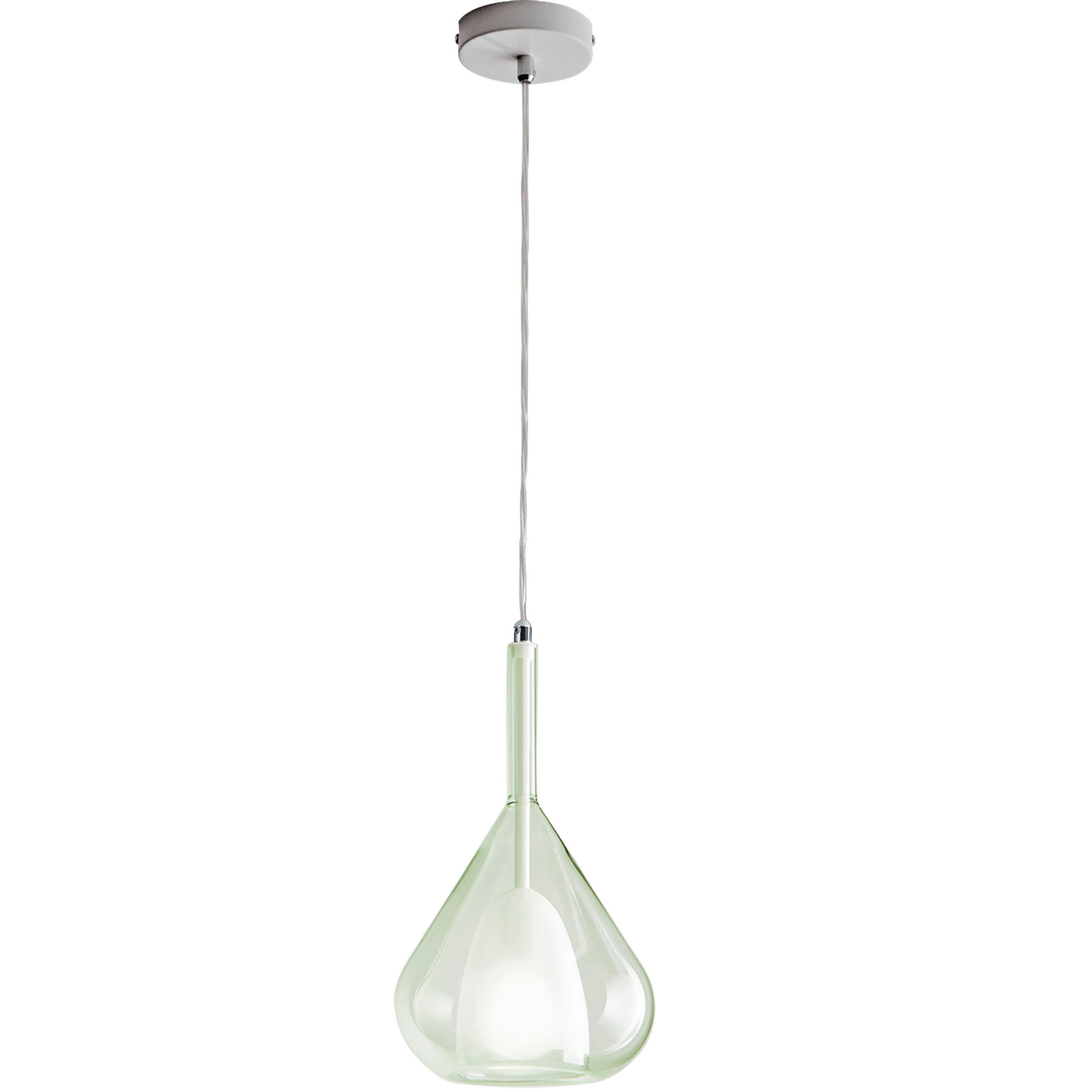 Fabas Luce Pendelleuchte Lila Hellgrün 200 cm