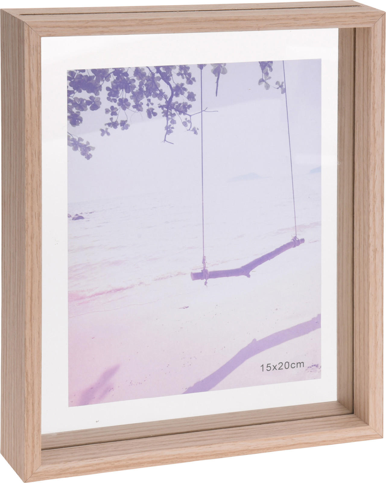 RÁM NA FOTOGRAFIE, 1 foto 15 cm x 20 cm - Basics, kompozitné drevo (4/26.5/21.5cm)