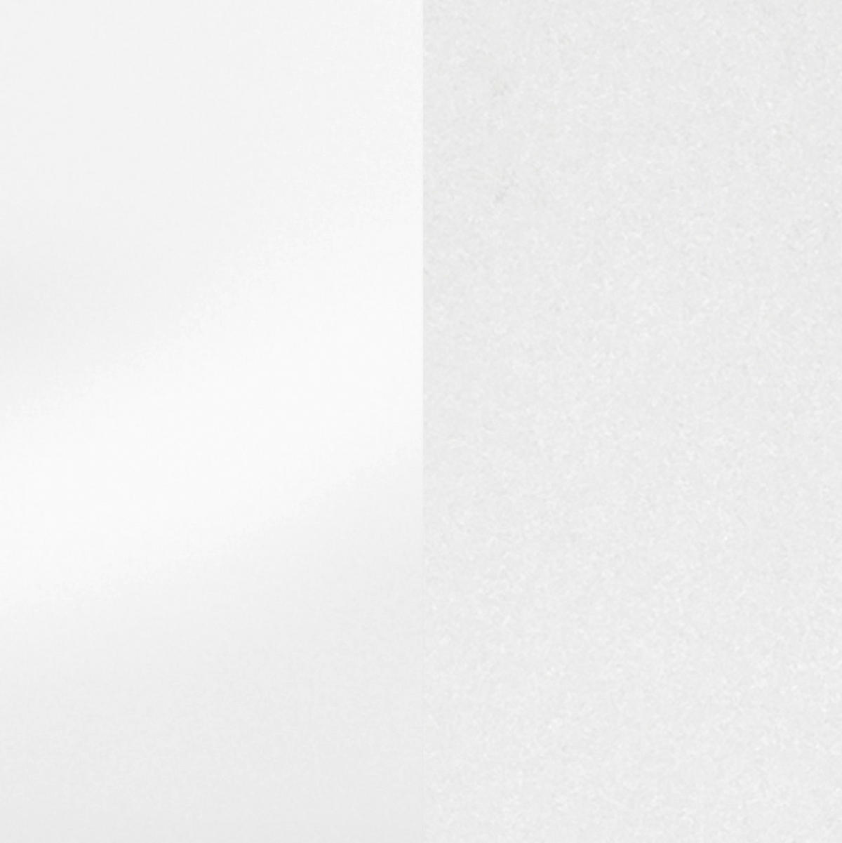 KÜCHENLEERBLOCK 330 cm   in Weiß, Sonoma Eiche, Weiß Hochglanz  - Weiß Hochglanz/Alufarben, MODERN, Holzwerkstoff/Metall (330cm) - Held