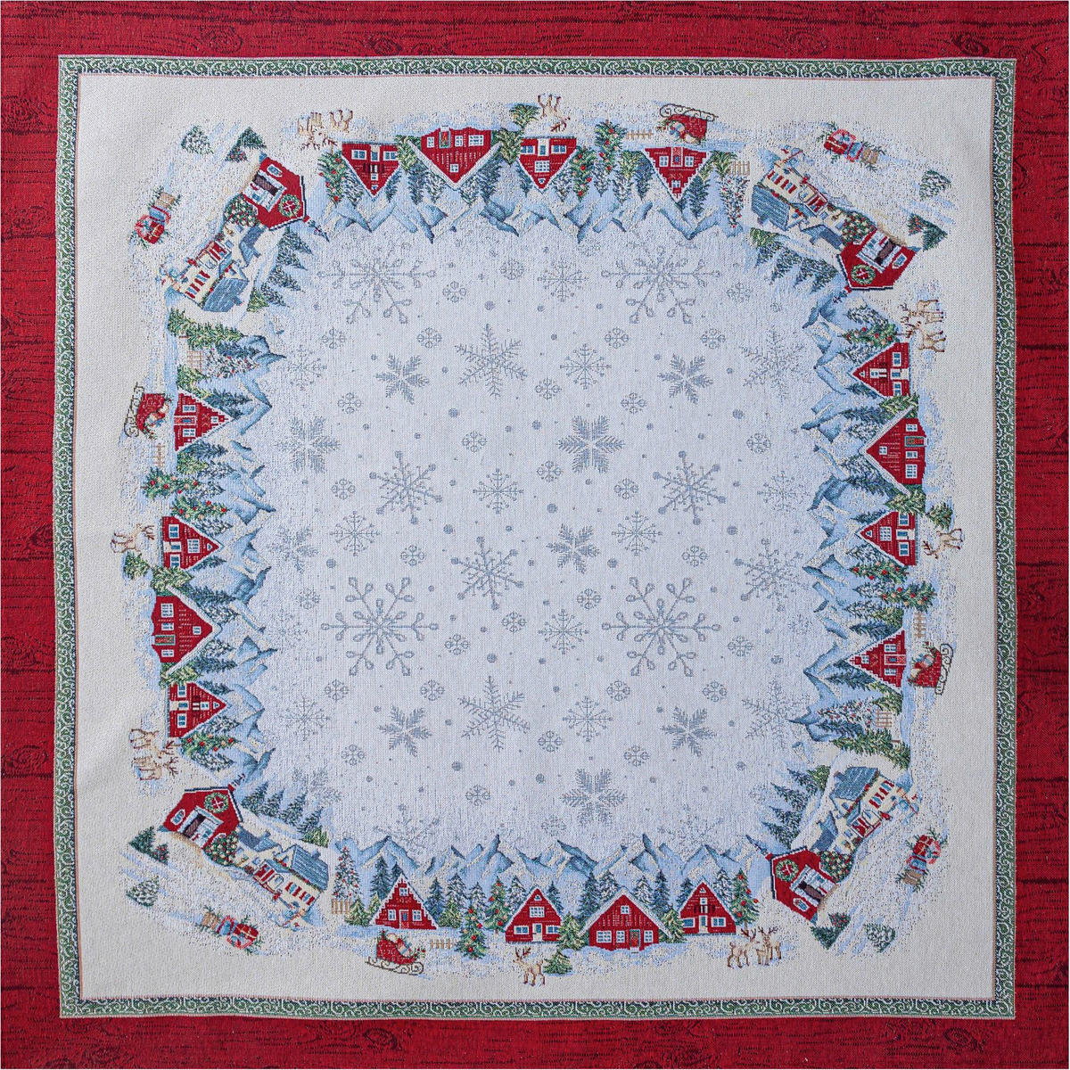 ASZTALTERÍTŐ   - bordó, Design, textil (90/90cm)