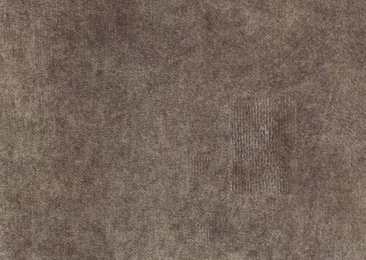 ECKSOFA in Velours Braun  - Schwarz/Braun, Design, Textil/Metall (191/261cm) - Stylife